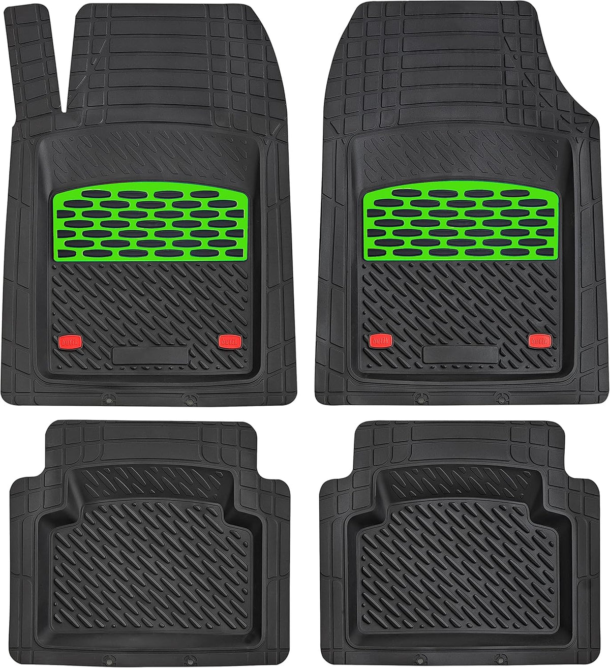Silver 5-Piece Heavy-Duty Automotive Floor Mat V51526