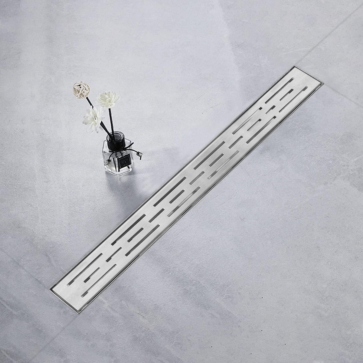 24 inch Linear Shower Drain Brushed 304 Stainless Steel G615
