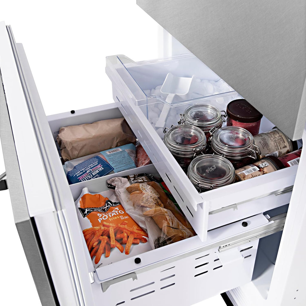30" 16.1 cu. ft. Built-In 2-Door Bottom Freezer Refrigerator in Fingerprint Resistant Stainless Steel M89455
