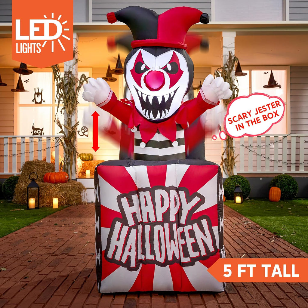 5 Ft Halloween Inflatable Decor with Built-in LEDs F909503