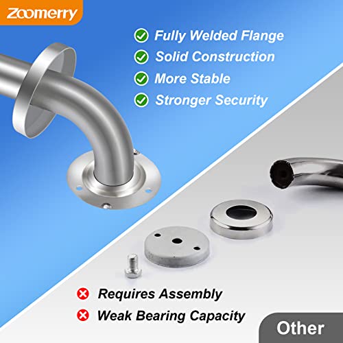 2 Pack 24 Inch 304 Stainless Steel Matte Black Grab Bars H2629