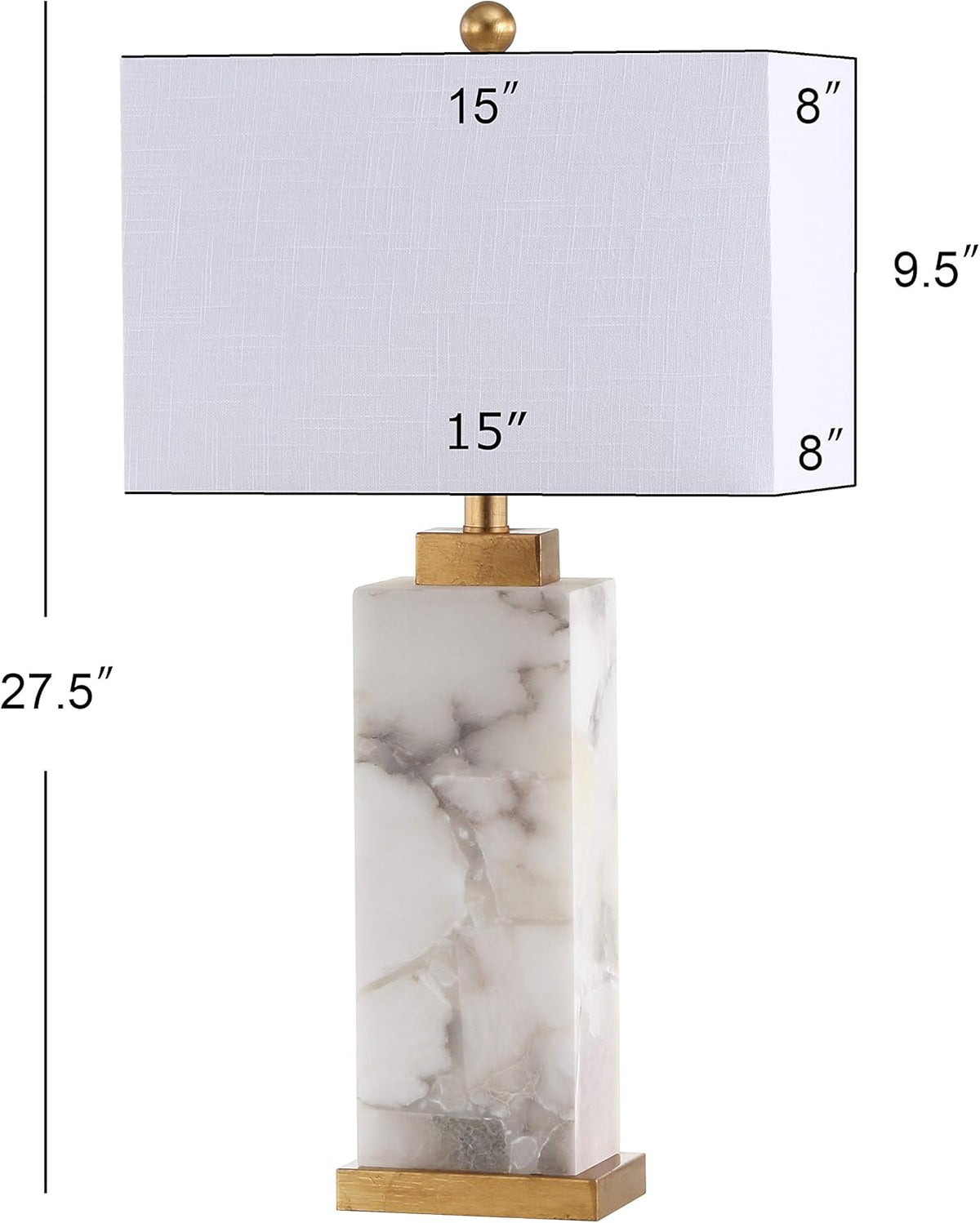 27.5 Alabaster LED Table Lamp K995