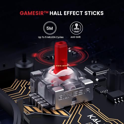 Wired Controller for Xbox Series X|S, Xbox One, Windows, Steam, Transparent Gaming Gamepad with Hall Effect Joysticks F450975