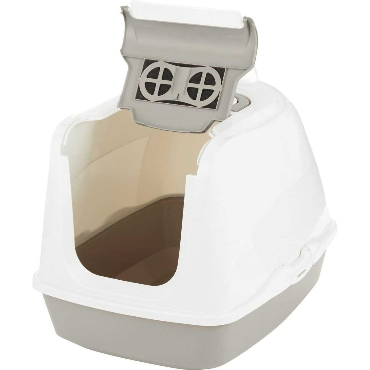 Flip Top Hooded Cat Litter Box S238