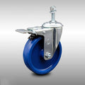 5 inch Solid Polyurethane Threaded Stem Caster with Total Lock Brake G64766
