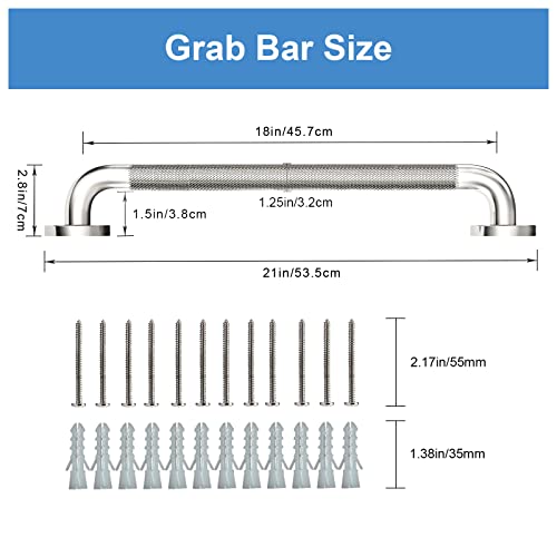 2 Pack 24 Inch 304 Stainless Steel Matte Black Grab Bars H2629