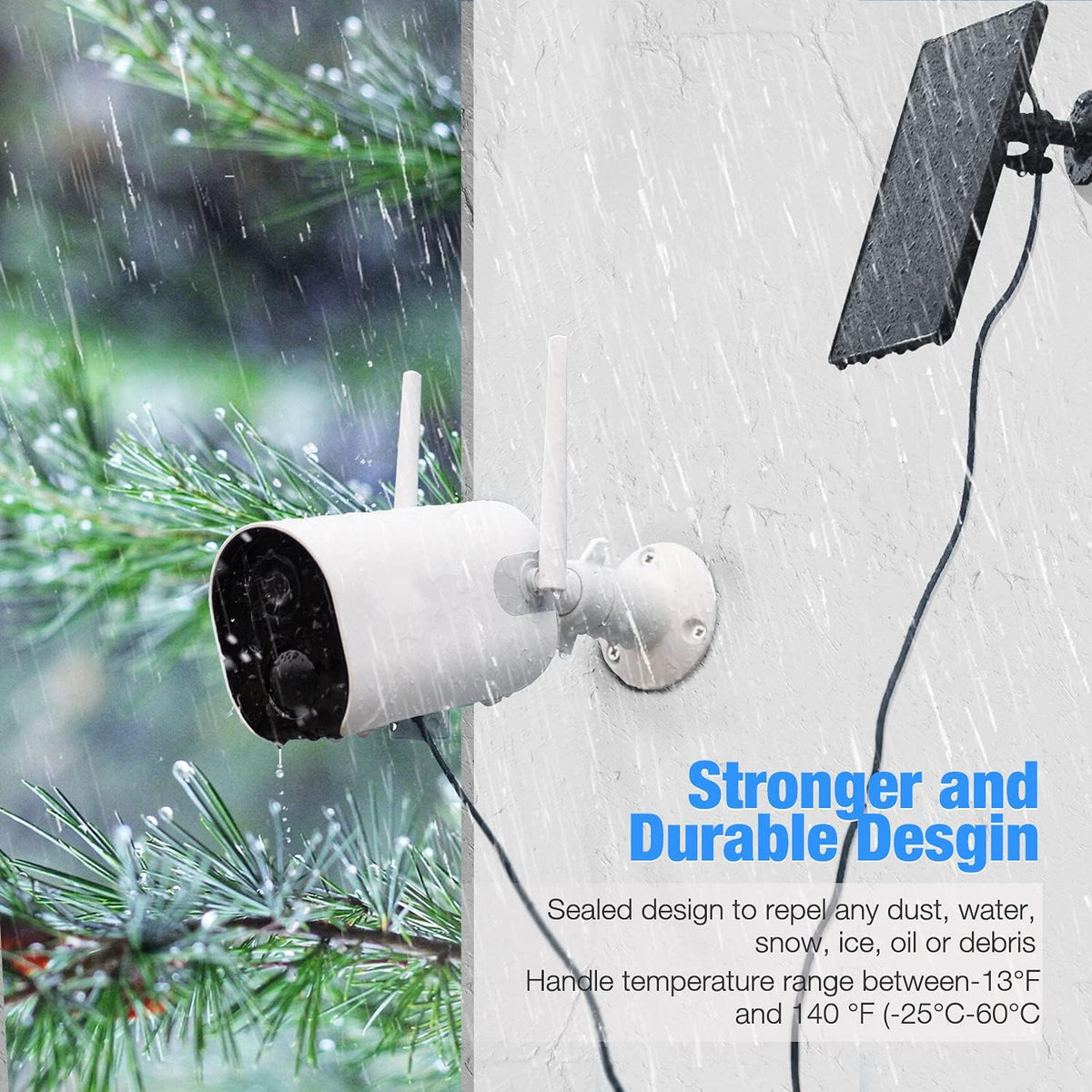 1080P Wireless Solar Security Camera with Night Vision Z7409