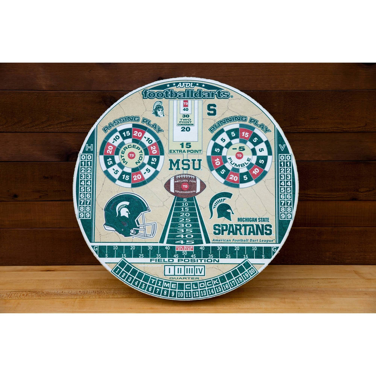 Michigan State Spartans Football Dartboard E4105