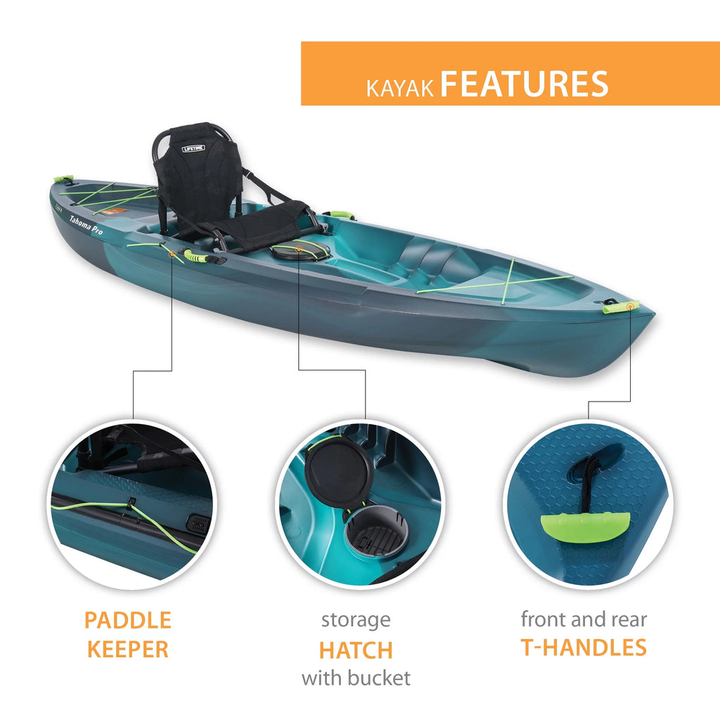 10 ft Sit-on-Top Kayak, Aurora Fusion Blue Z20479
