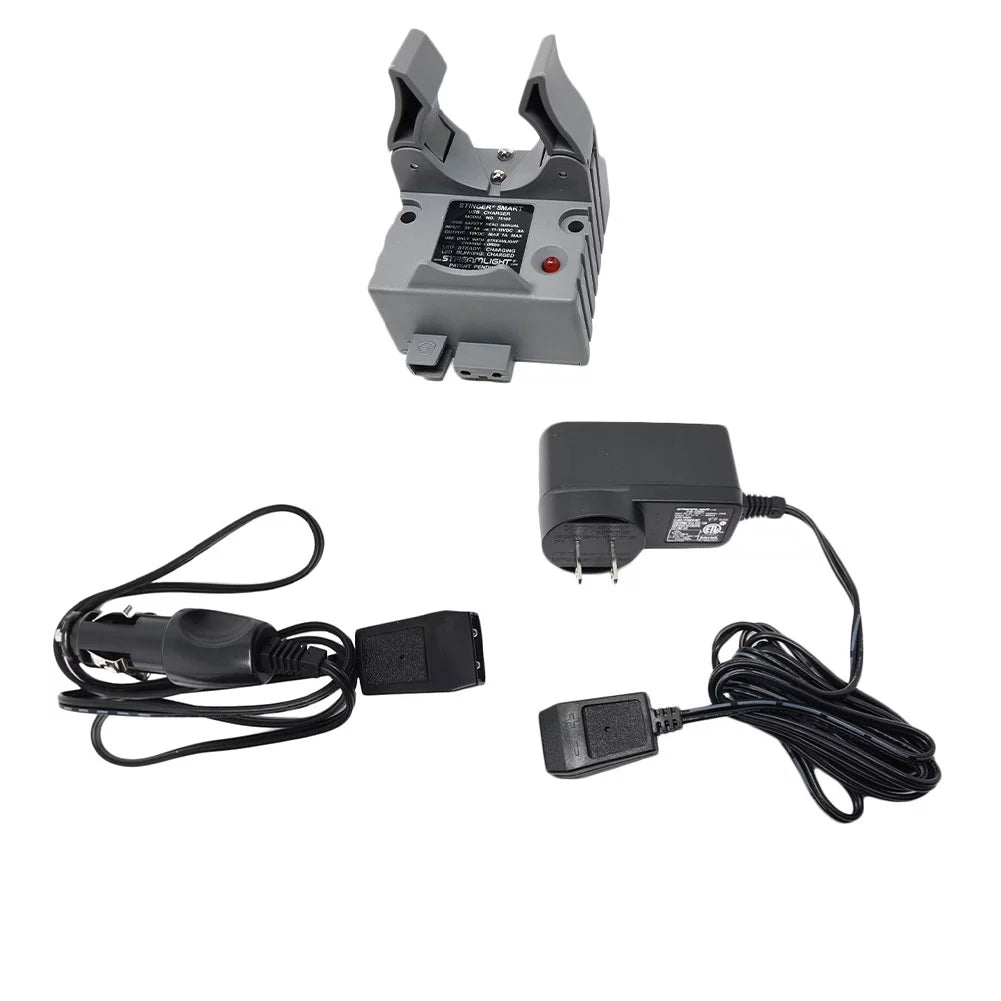 Stinger Smart Charger Holder with AC Charge Cord and DC Car Charge Cord D523