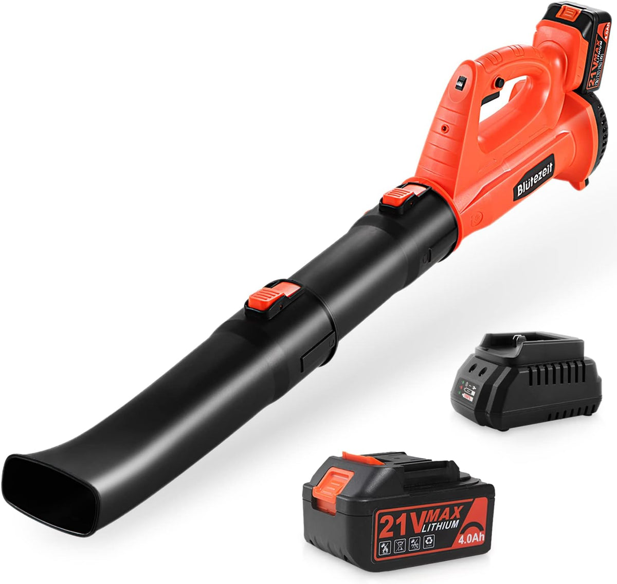 Cordless Leaf Blower 21V Battery Powered Electric Blower with 4.0Ah Battery & Charger Z194