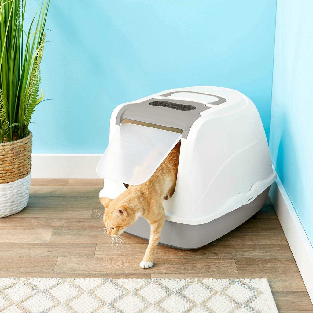 Flip Top Hooded Cat Litter Box S238