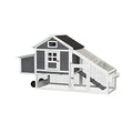 Large Wooden Chicken Coop with Wheels B983