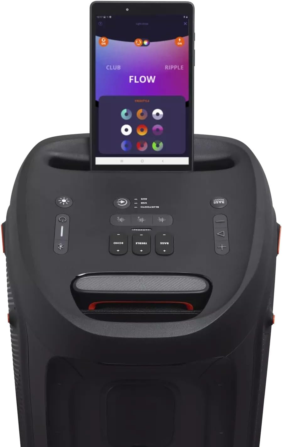 Portable Rechargeable Bluetooth RGB LED Party Box Speaker Q219