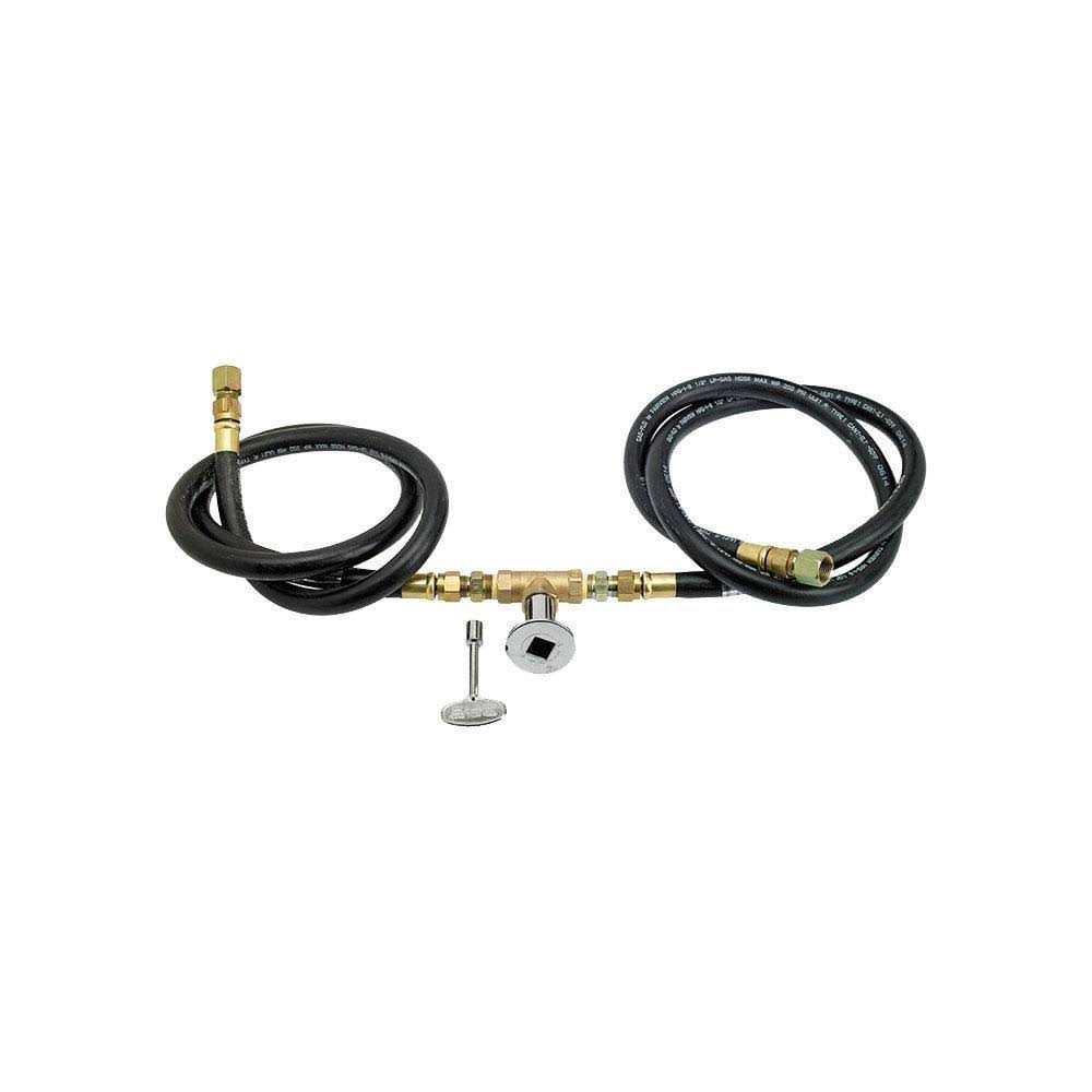 24x22 Round Stainless Steel Flat Pan with Spark Ignition Kit Natural Gas Z97681