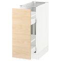 White Base Cabinet with Pull-Out Organizers P4961