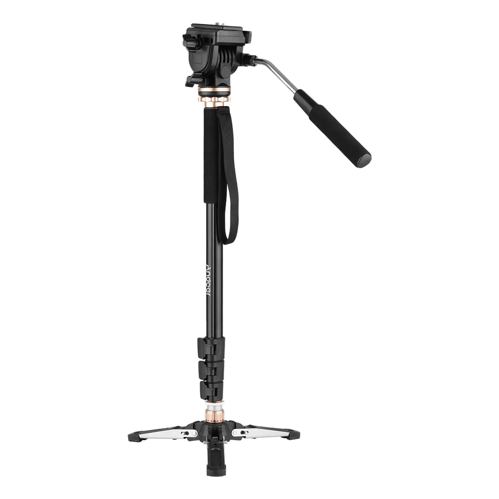 Aluminum Alloy Photography Monopod Stand with Detachable Tripod Base and Carry Bag K69504