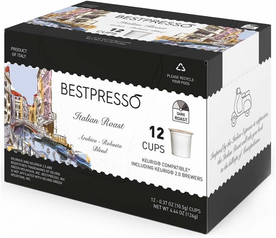 Stainless Steel Single Serve Coffee Maker with 12-Count K-Cup Set and Pod Organizer M995189