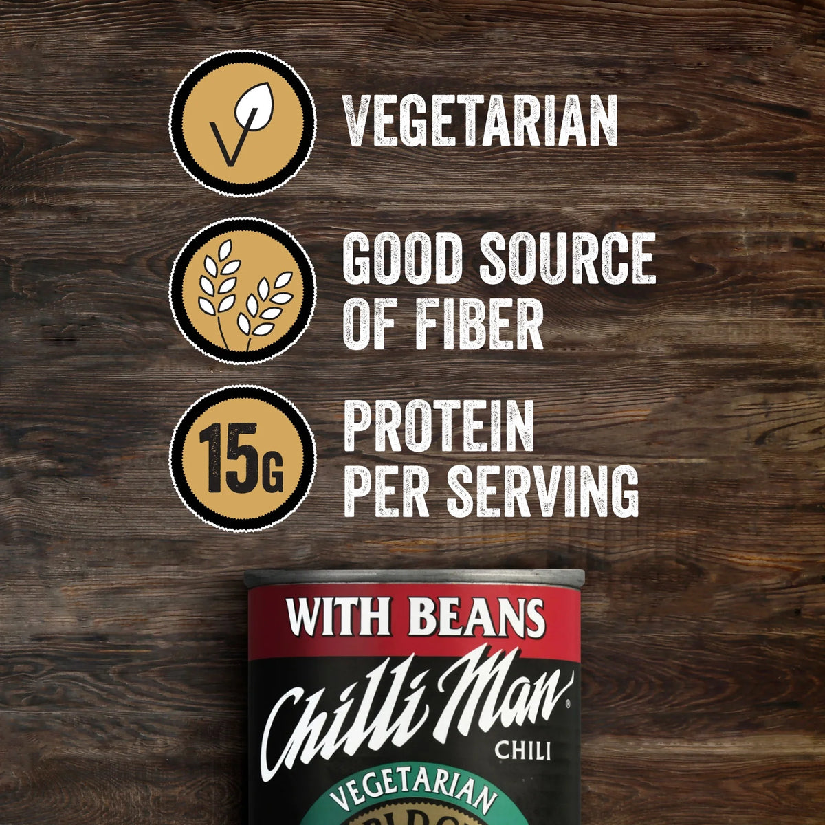 (12 Pack) Canned Vegetarian Chili With Beans, 15 ounce can T454627