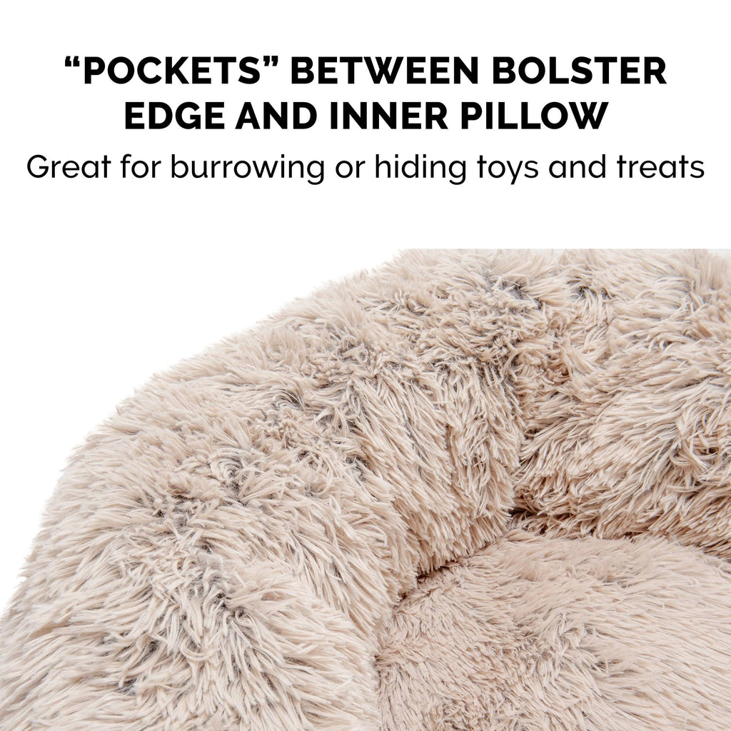 Long Fur Donut Dog Bed T495