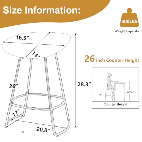 White 30" Bar Height Swivel Barstools Set of 4 J885131