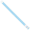 Tyvek Wristbands Blue Checkerboard 500/Case K8931