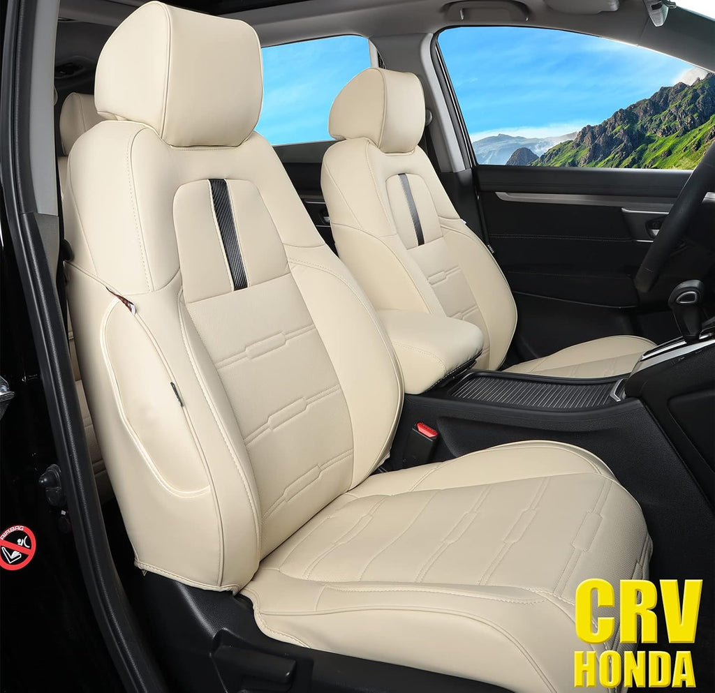 Custom Fit Waterproof Faux Leather Car Seat Covers Full Set O4726