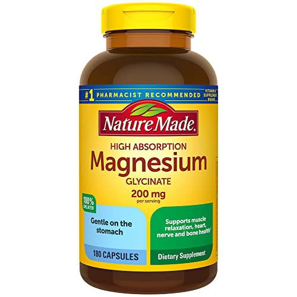 Magnesium Glycinate 200 mg, 180 Capsules R544981