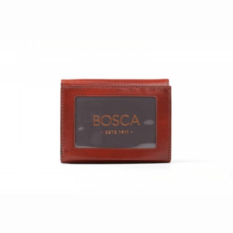 Dark Brown Leather Trifold ID Wallet M962