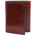 Dark Brown Leather Trifold ID Wallet M962