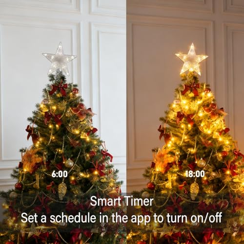 Color Changing Christmas Star Tree Topper O62695