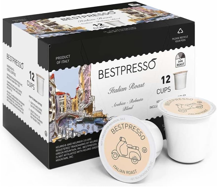 Stainless Steel Single Serve Coffee Maker with 12-Count K-Cup Set and Pod Organizer M995189
