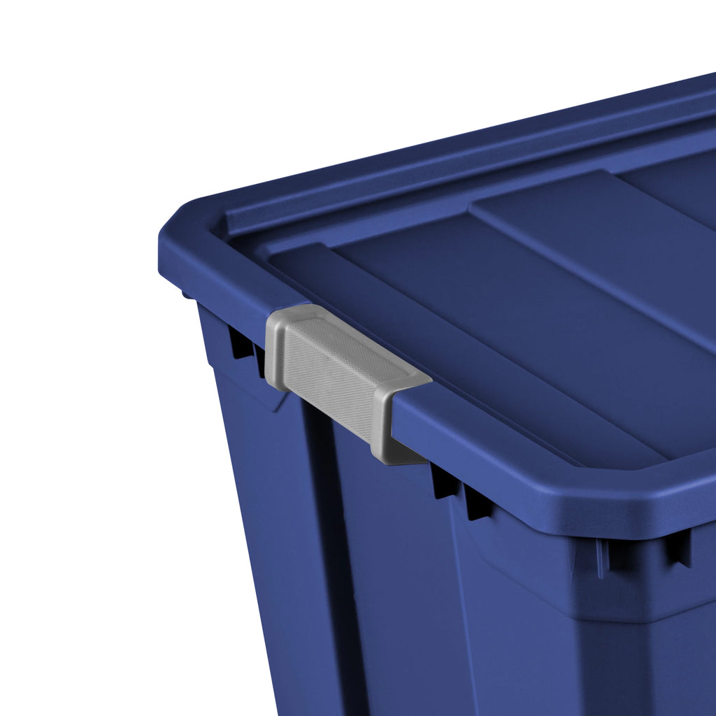 50 Gallon Plastic Stacker Tote, Blue H1245