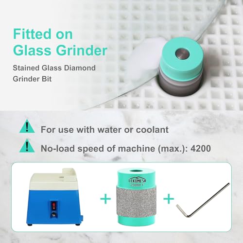 1 1/8 1/4 3/4 Inch Diamond Glass Grinder Bit with Brass Core I43889