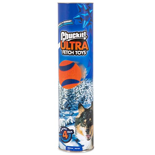 4 Pack Indestructible Rubber Dog Balls S660