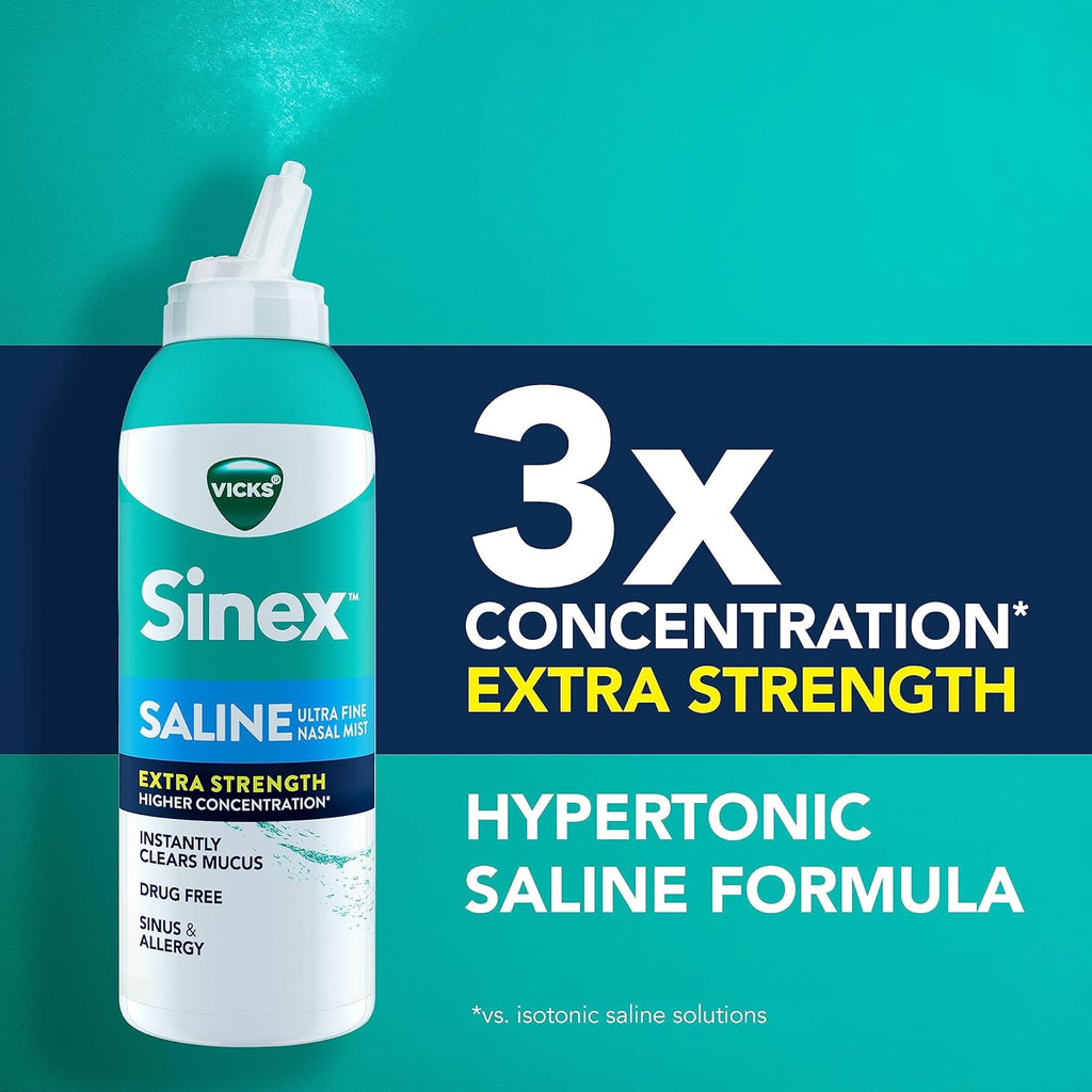 Extra Strength Nasal Spray, 3X Concentrated Drug Free Ultra Fine Mist, 5 OZ x 2 G21304