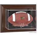 Brown Framed Wall-Mountable Football Display Case G89927
