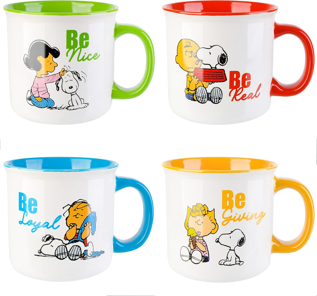 Stoneware 21oz Mugs, 4-Pack B4669