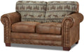 Brown Tapestry Loveseat C520083