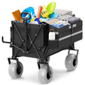 Heavy Duty Collapsible Wagon with All-Terrain 9" Pneumatic Tires and Detachable Cooler P854127