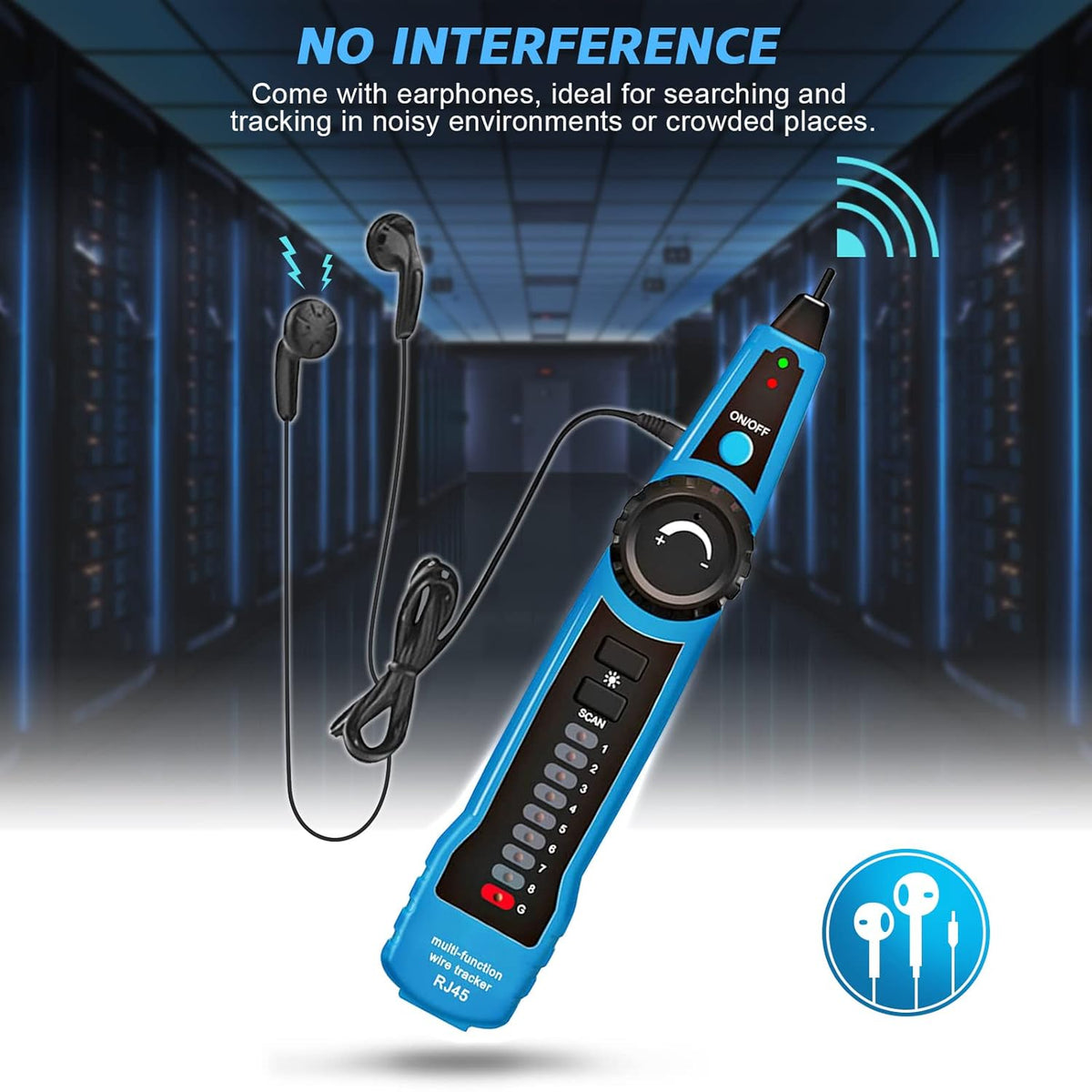 RJ11 RJ45 Multifunction Wire Tracker Cable Tester N4516