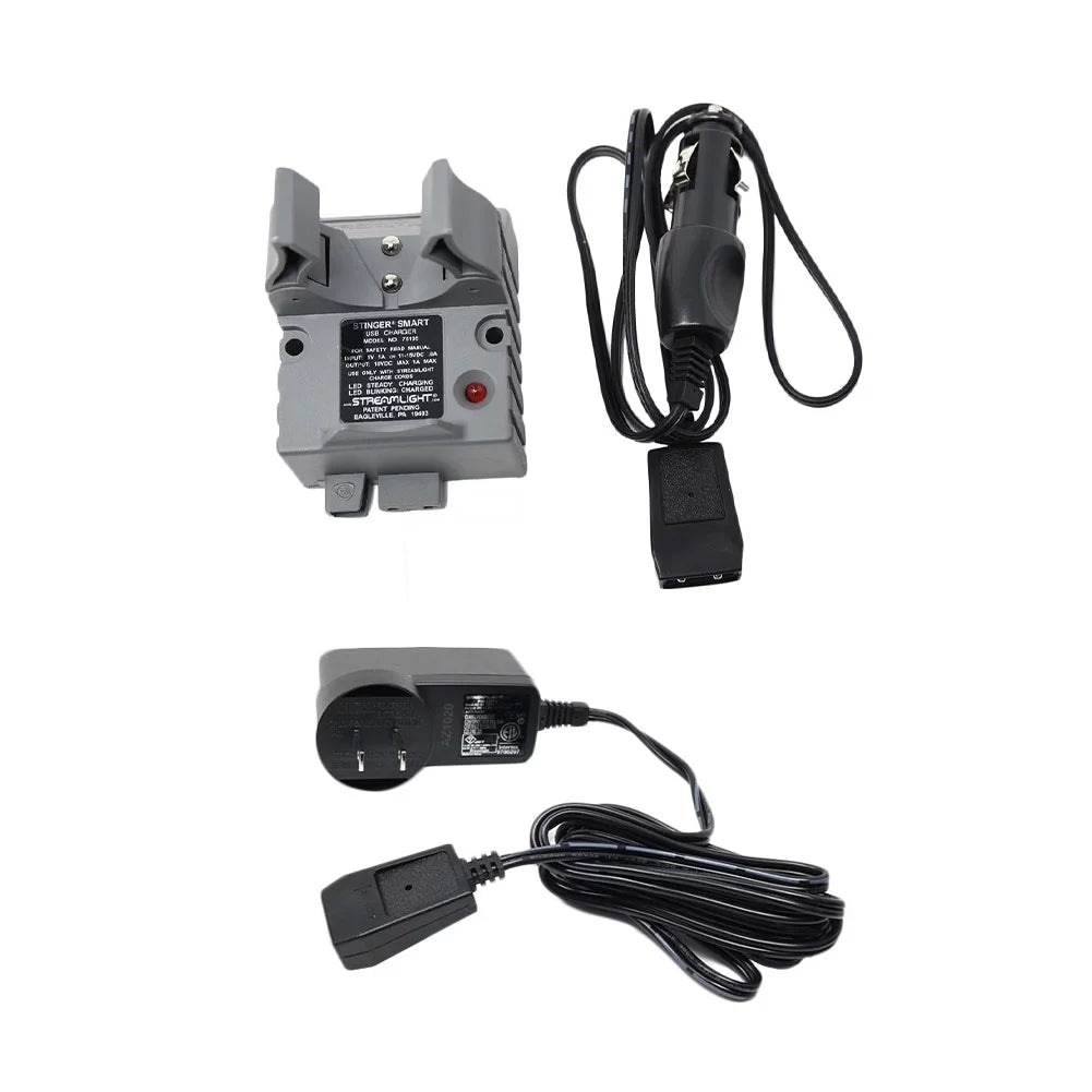 Stinger Smart Charger Holder with AC Charge Cord and DC Car Charge Cord D523