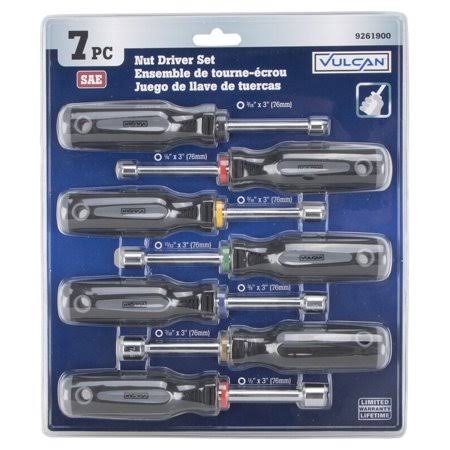 Carbon Steel 7 Piece Nut Driver Set SAE U93105