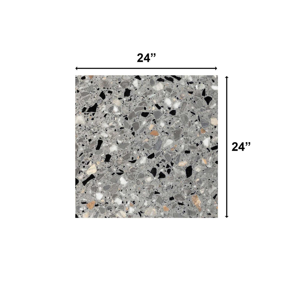 24 x 24 Terrazzo Look Porcelain Italian Tile S131