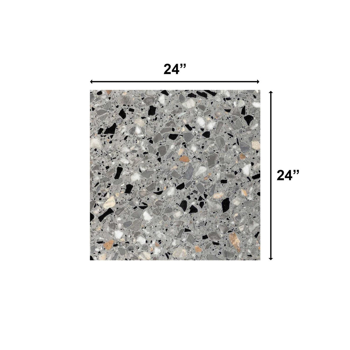 24 x 24 Terrazzo Look Porcelain Italian Tile S131