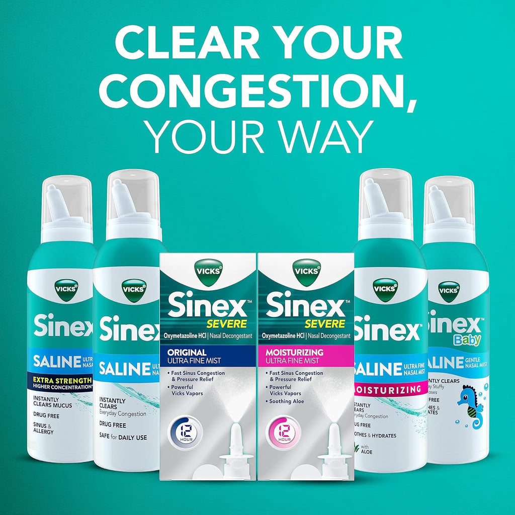Extra Strength Nasal Spray, 3X Concentrated Drug Free Ultra Fine Mist, 5 OZ x 2 G21304