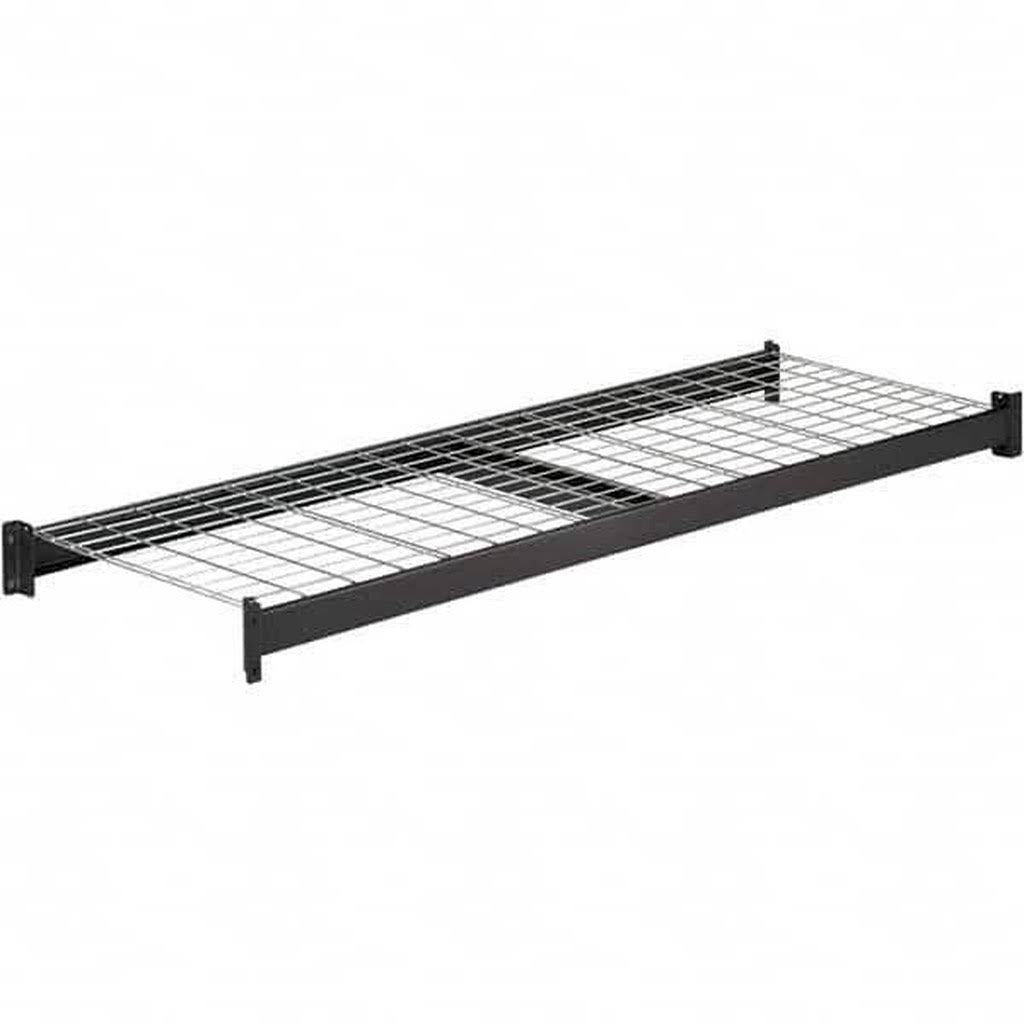 Black Steel Add-On Wire Deck Shelving O19569