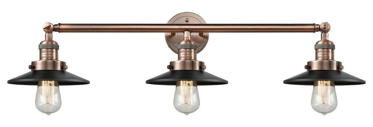 Railroad 3 Light Bathroom Fixture S990