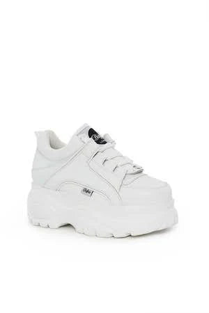 Buffalo Classic Low Leather White Shoes S3086