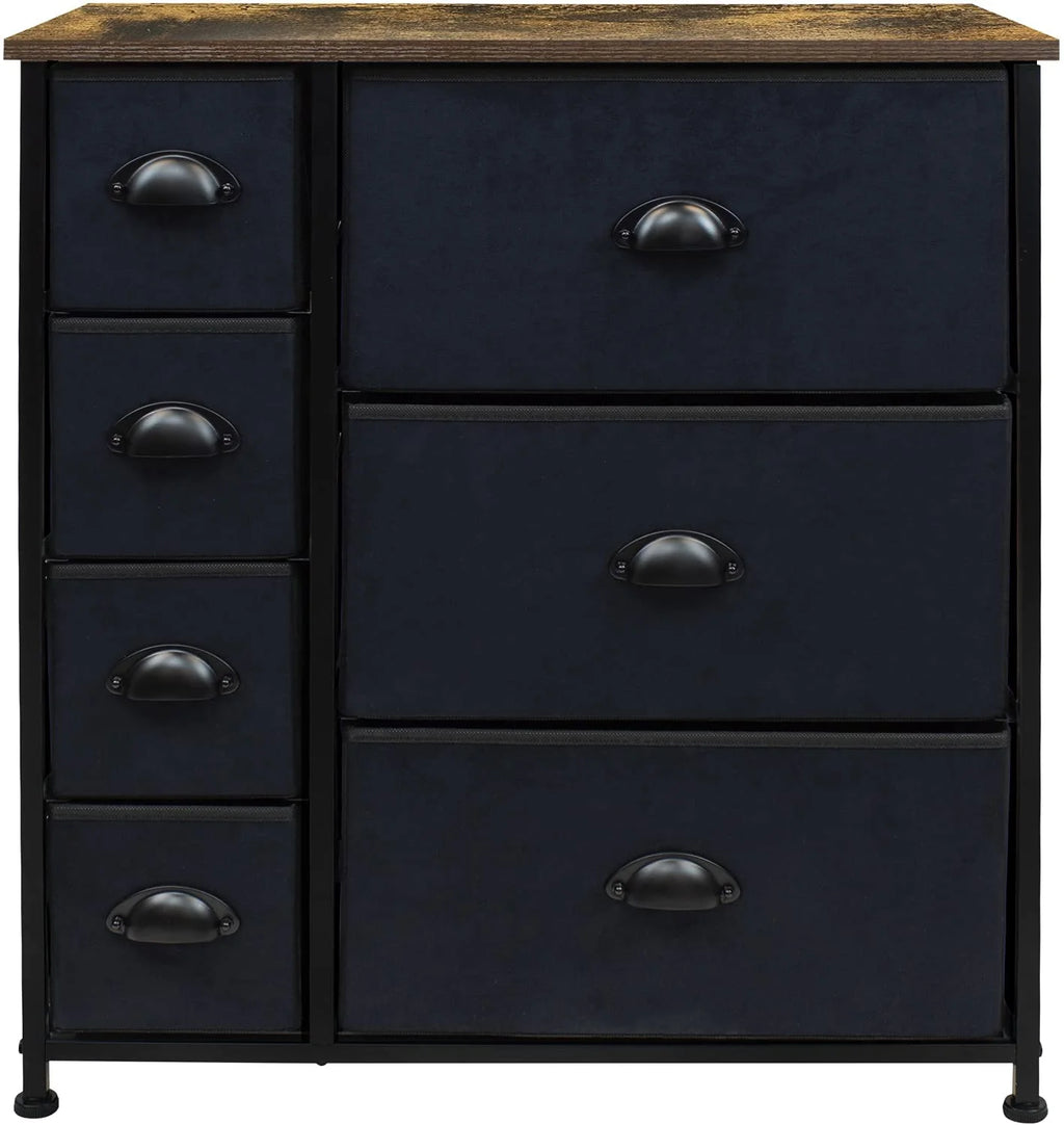 7 Drawer Fabric Dresser B37997